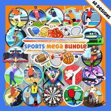 Load image into Gallery viewer, Sports Mega Bundle (60 designs!)
