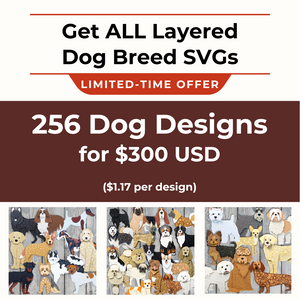 256 DOG DESIGNS - Get ALL the dog SVGs!