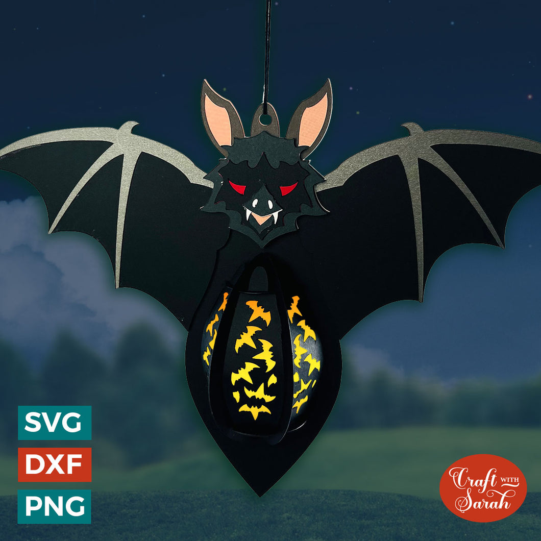 Bat Lantern SVG