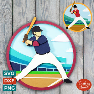 Baseball SVG | Male & Female Baseball Player Cut Files