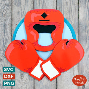 Boxing SVG | Layered Boxing Gloves Cut Files