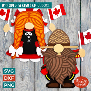 Canada Day Gnome SVGs | Layered Canadian Gnomes | Oh Canada