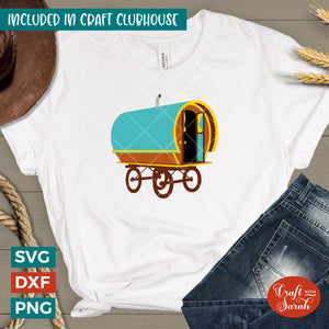 Gypsy Cart SVG | Vinyl Traveller Cart Cutting File