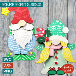 Christmas Gnome SVGs | 3D Festive Gnomes for Christmas