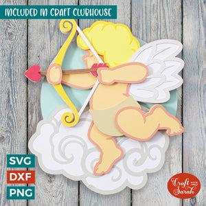 Cupid SVG | 3D Layered Valentine's Day Cutting File