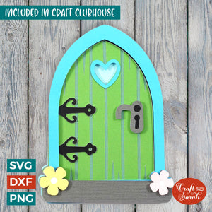 Fairy Door SVG | 3D Layered Mythical Fairy Door Cutting File