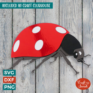 Ladybird SVG | 3D Layered Ladybug Insect Cutting File