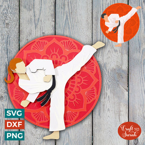 Martial Arts SVG | Male & Female Tae Kwon Do Cut Files