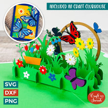 Load image into Gallery viewer, Butterflies Popout Card SVG Cut File
