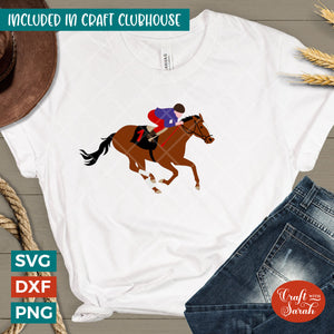 Racehorse SVG | Vinyl Jockey Cutting File