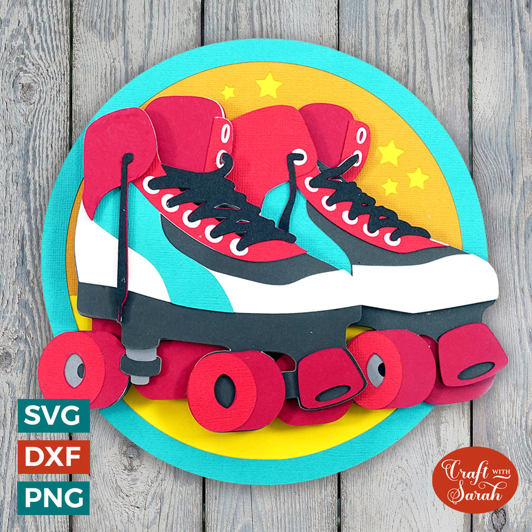 Roller Skating SVG | Quad Roller Skater Cut Files