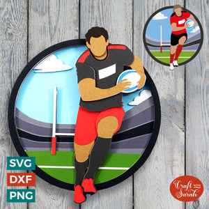 Rugby SVG | Male & Female Rugby Players Cut Files