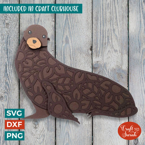 Sea Lion SVG | 3D Layered Eared Seal Cutting File