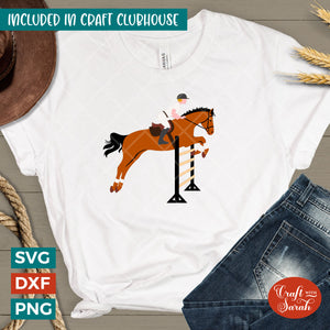 Show Jumper SVG | Vinyl Show Jumping Horse Cutting File