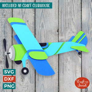 Wing Walking Plane SVG | 3D Layered Wing Walking Plane Cutting File