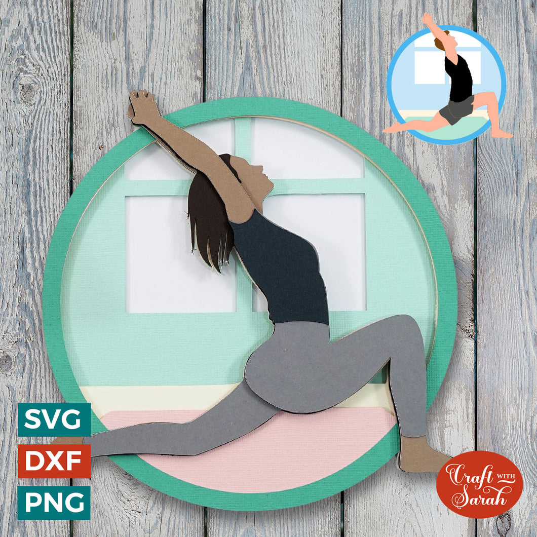 Yoga SVG | Male & Female Stretching Cut Files