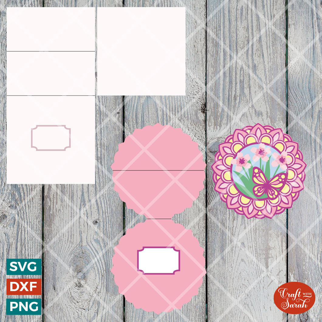 Easel Cards: Square Template & Circular Template