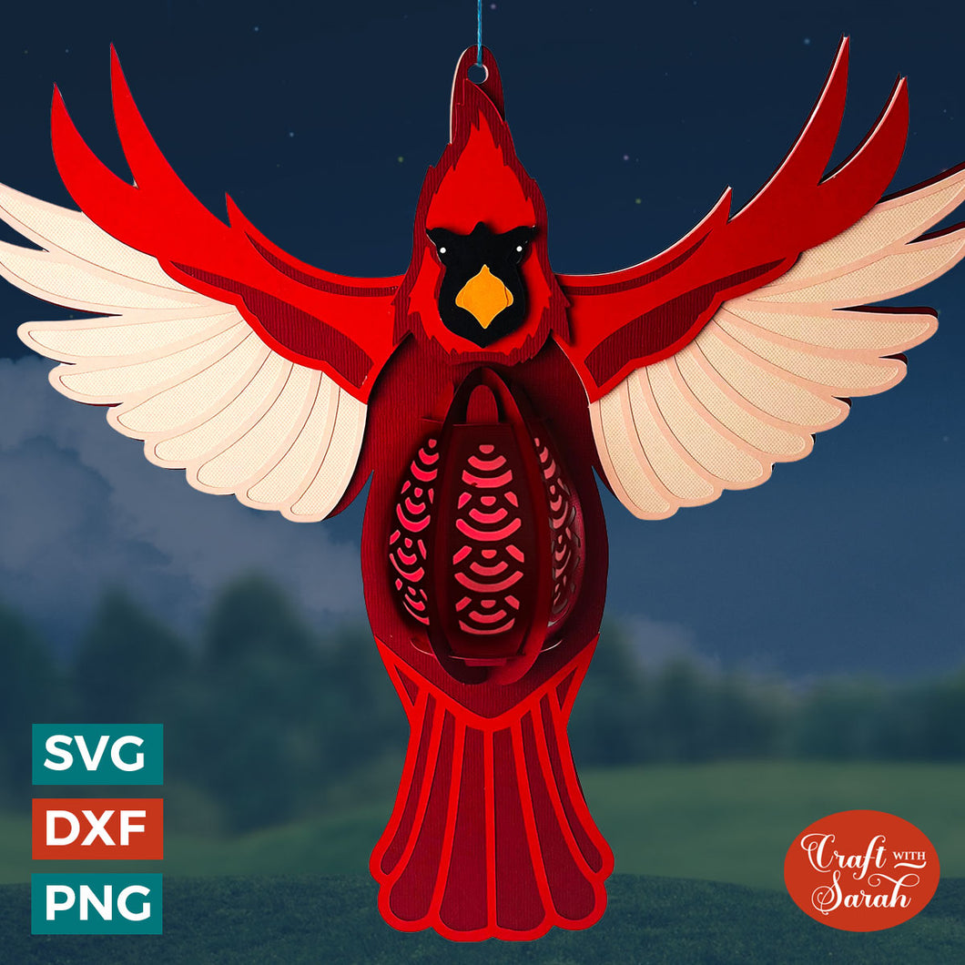 Cardinal Lantern SVG