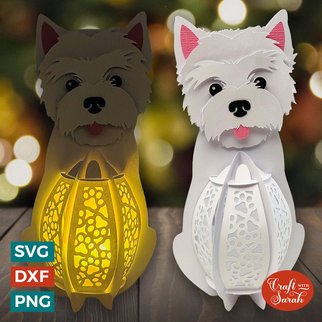 Westie Lantern SVG (West Highland Terrier)