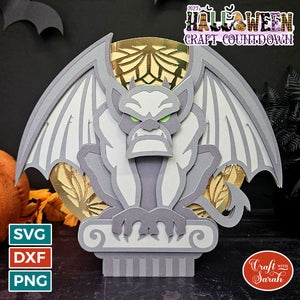 Grumpy Gargoyle SVG | Halloween Gargoyle Cut File