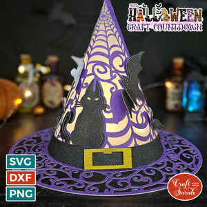 3D Witch Hat SVG | Light-Up Wearable Halloween Hat Project