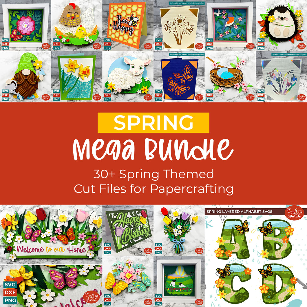 SPRING MEGA BUNDLE: Huge collection of Spring Themed Cutting Files