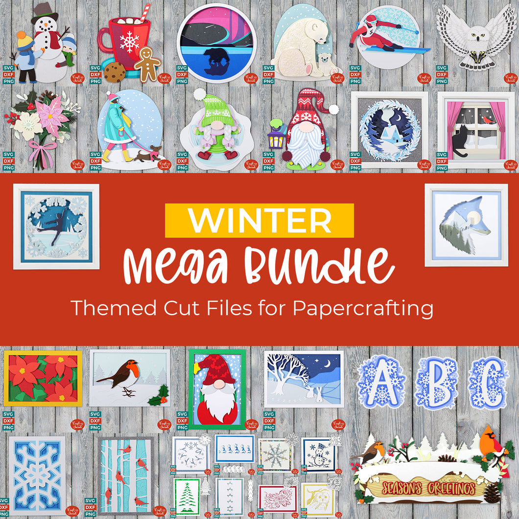 WINTER MEGA BUNDLE: Huge collection of Winter Themed Cutting Files