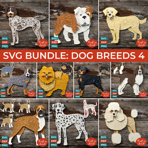 SVG BUNDLE: Layered Dog Breeds Part 4