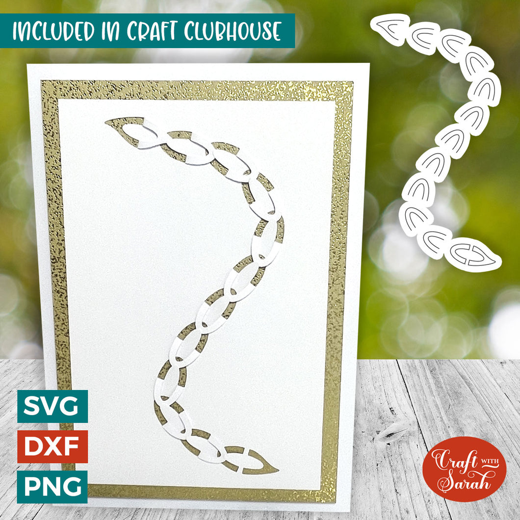 Link Chain Paper Cut Card | Cut & Tuck Greetings Card 2