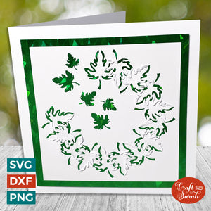 Falling Leaves Cut & Tuck Card SVG | Cut & Tuck Greetings Card 13