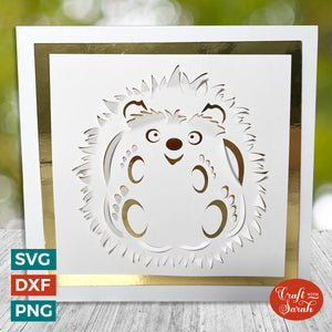 Popout Hedgehog Card | "Cut & Fold" Greetings Card 12