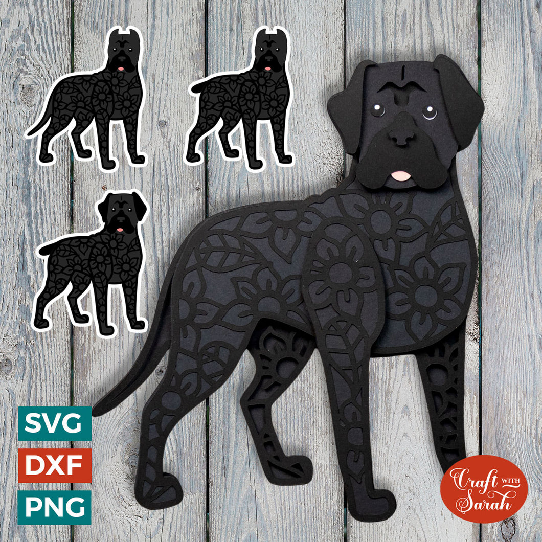 Cane Corso SVG | Layered Cane Corso Dog Cutting File