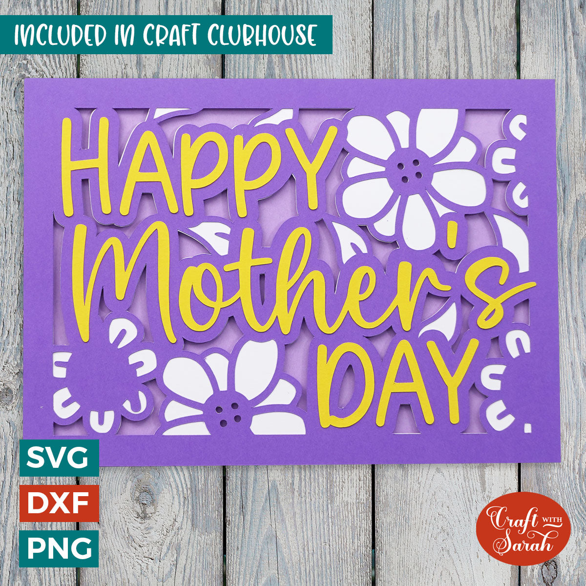 Mothers Day Greetings Card Mothers Day Card Svg Craft With Sarah