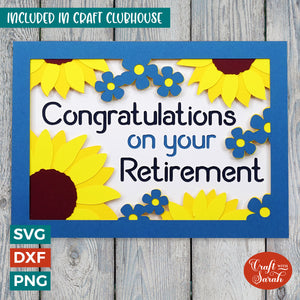 Retirement Sunflowers Card | Congratulations on your Retirement