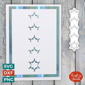 Snowflakes Cut & Tuck Card SVG | Cut & Tuck Greetings Card 22
