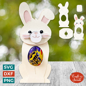 Easter Bunny Egg Holder SVG | Rabbit Chocolate Egg Holder