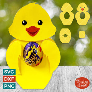 Chick Egg Holder SVG | Easter Chick Chocolate Egg Holder