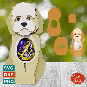 Cockerpoo Egg Holder SVG | Easter Cockerpoo Chocolate Egg Holder