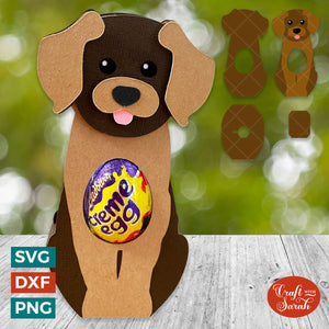 Dog Egg Holder SVG | Easter Puppy Chocolate Egg Holder