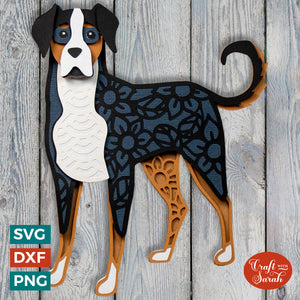 Greater Swiss Mountain Dog SVG | Entlebucher Mountain Dog SVG