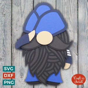 Airforce Gnome SVG | Male Airforce Gnome Cut File