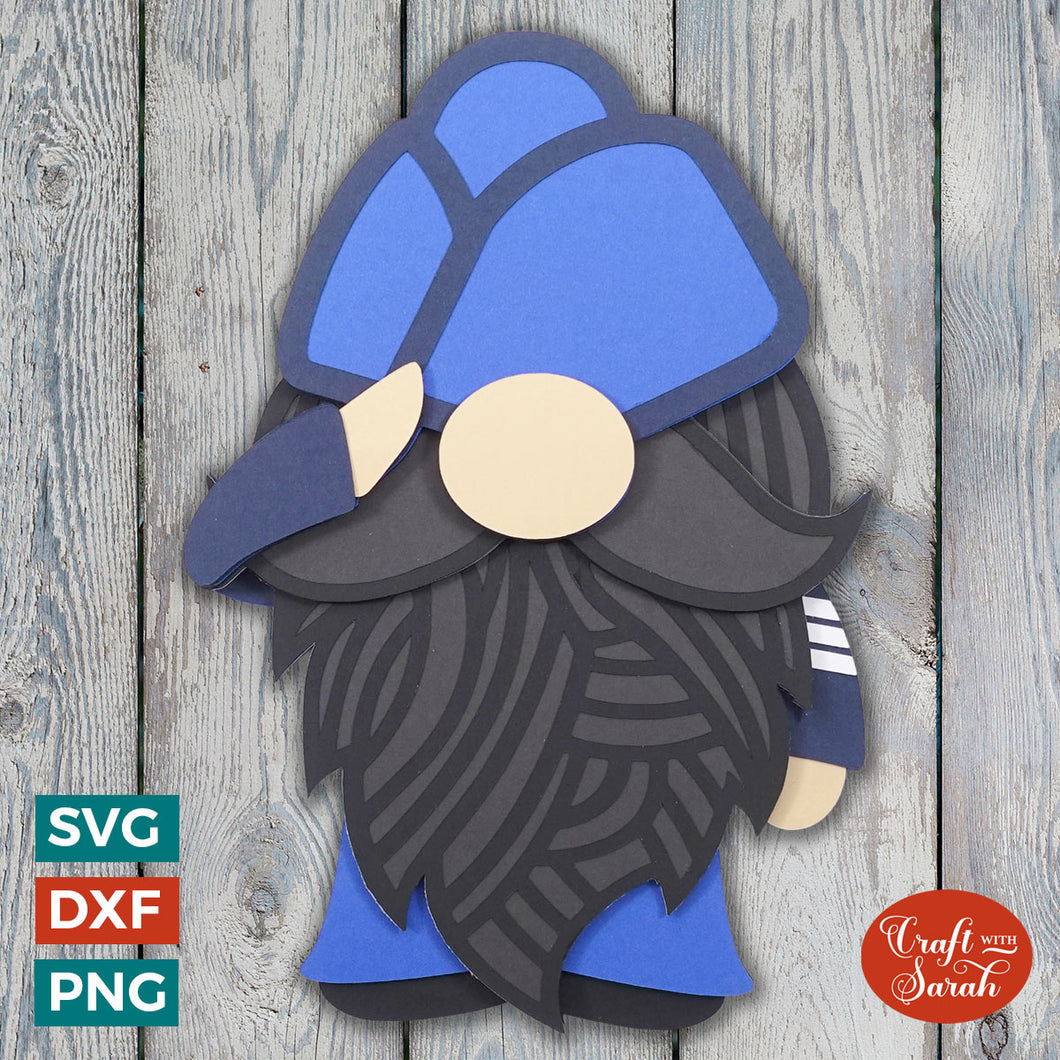 Airforce Gnome SVG | Male Airforce Gnome Cut File