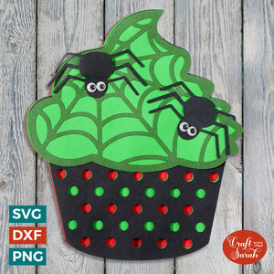 Halloween Cupcake SVG | Spooky Cupcake Layered Cutting File