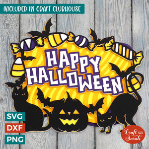 Happy Halloween SVG | Layered Halloween SVG