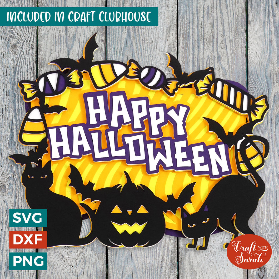 Happy Halloween SVG | Layered Halloween SVG