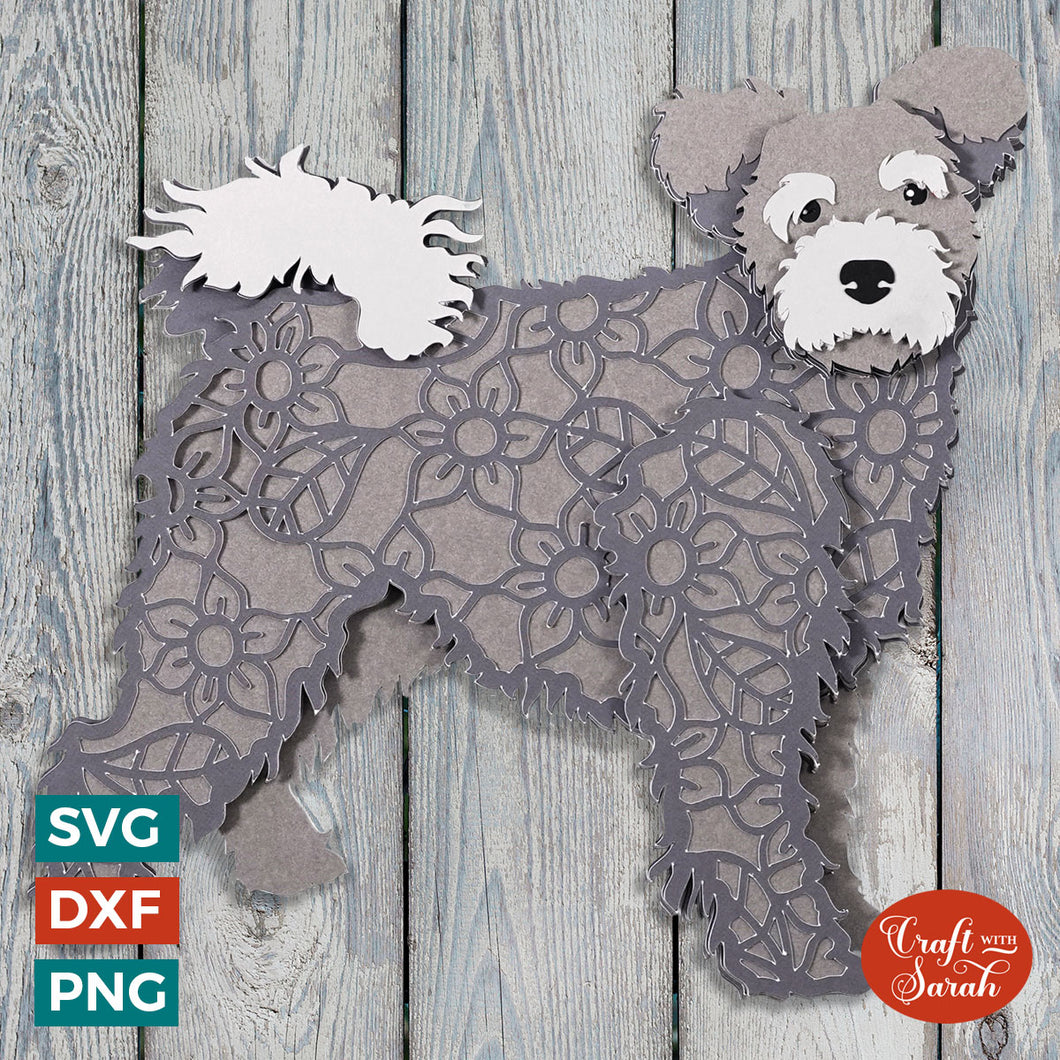 Hungarian Pumi SVG | Layered Pumi Dog Cutting File