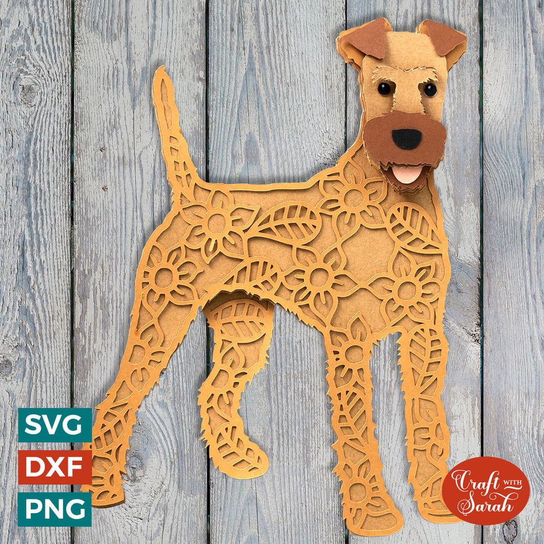 Irish Terrier SVG | Layered Irish Terrier Dog Cutting File
