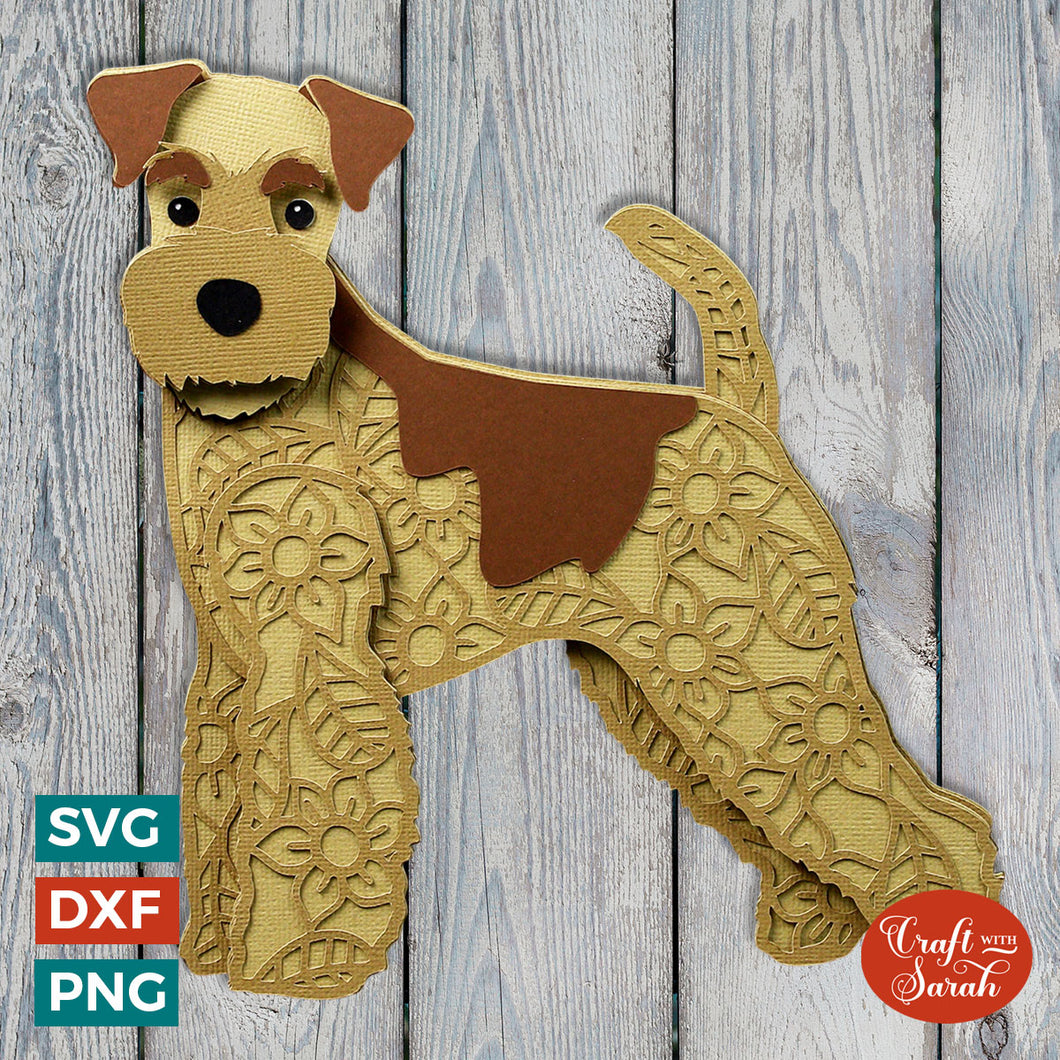Lakeland Terrier SVG | Layered Lakeland Terrier Cutting File