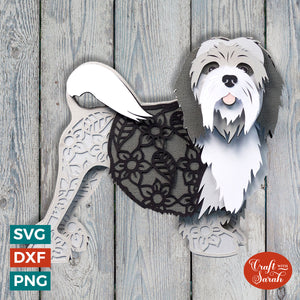 Lowchen SVG | Layered Little Lion Dog Cutting File