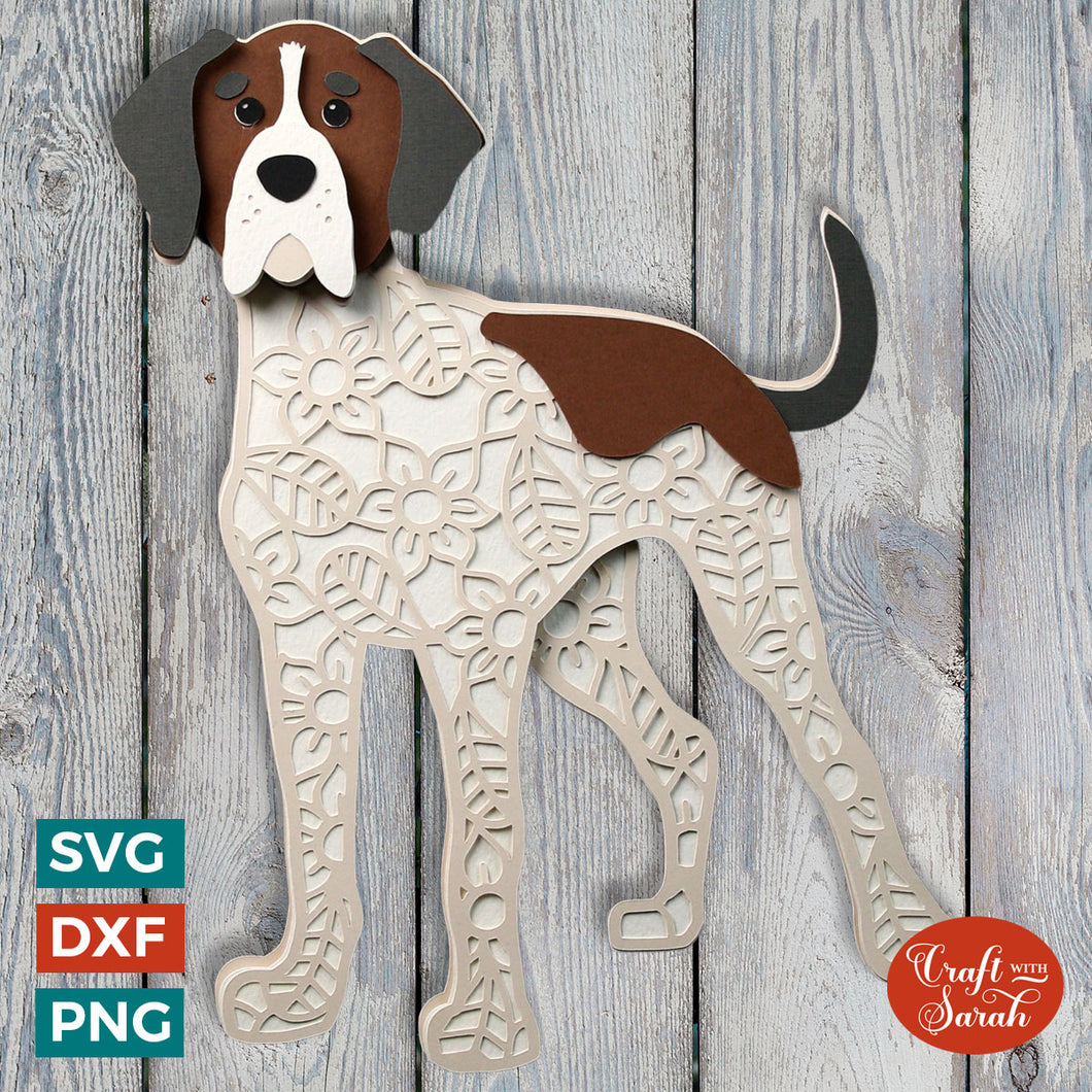 Mixed Breed Dog SVG | Large Size Cross Breed Dog Cutting File